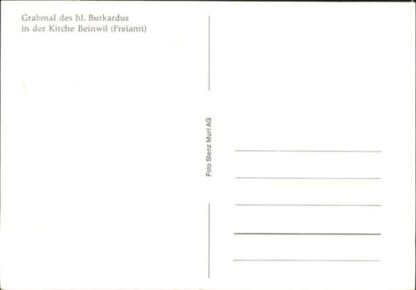Beinwil Grabmal Burkardus – Bild 2