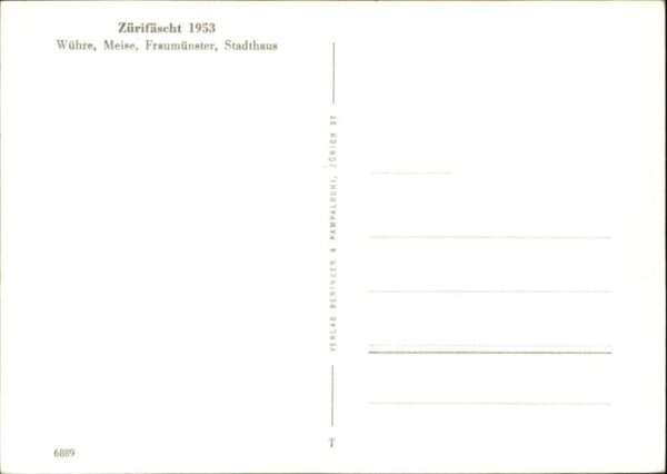 Zuerich ürifäscht Wühre Meise Fraumünster Stadt – Bild 2