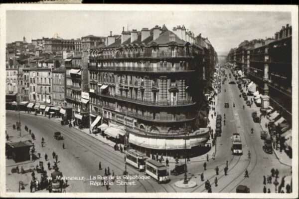 Marseille Bouches-du-Rhone Marseille Rue Republique Strassenbahn