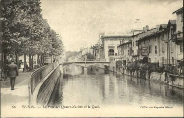 Epinal Vosges Epinal Pont Quatre-Nations Quai