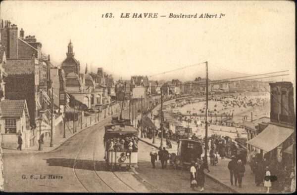 Le Havre Boulevard Albert I Strassenbahn