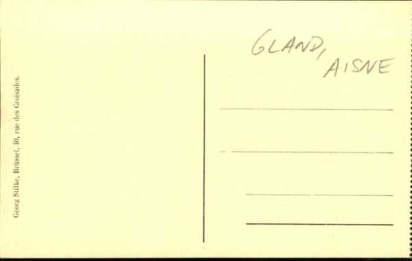 Gland [handschriftlich] Schule Lazarett Aisne – Bild 2