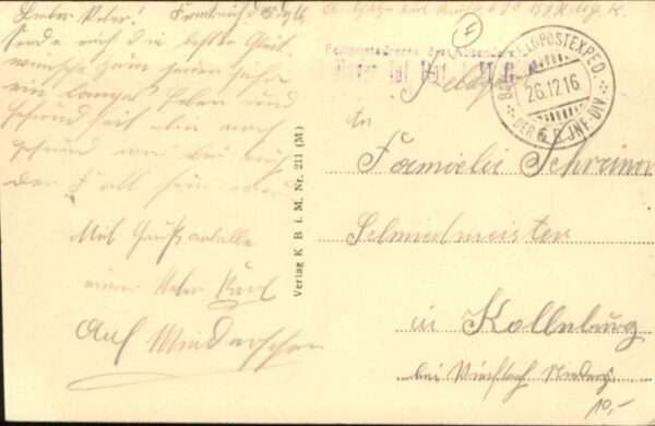 Ham-en-Artois Kirche Hamblein le Pless Feldpostkarte – Bild 2
