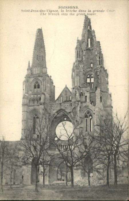 Soissons Saint-Jean-des-Vignes Zerstörung