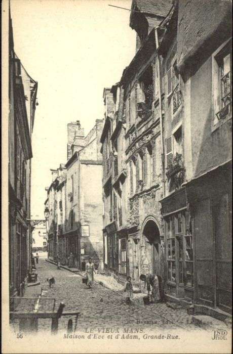Le Mans Sarthe Le_Mans Maison Eve Adam Grande Rue