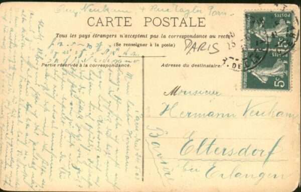 Paris [handschriftlich] Place Verdome Pferd – Bild 2