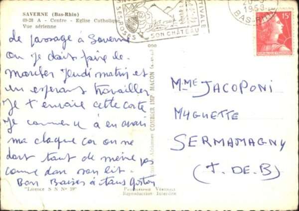 Saverne Fliegeraufnahme Eglise Catholique – Bild 2