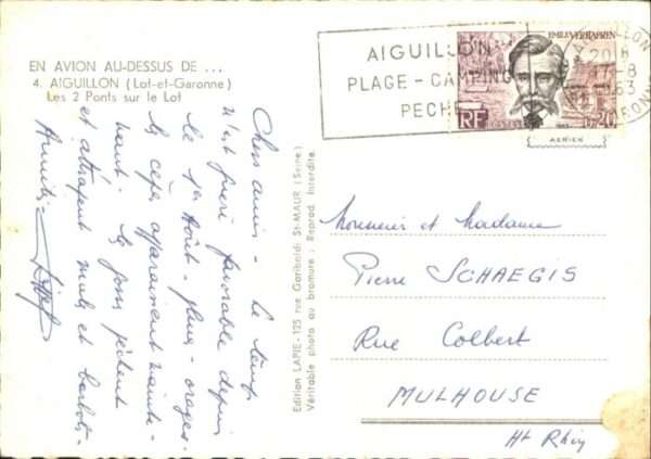 Aiguillon Pont Lot Fliegeraufnahme – Bild 2