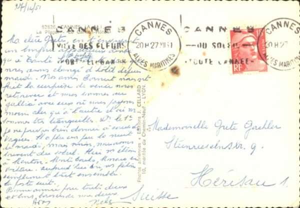 Cannes Alpes-Maritimes Cannes Plage Fliegeraufnahme Carlton Ho – Bild 2