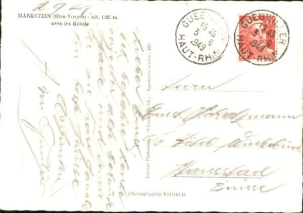 Guebwiller [Stempelabschlag] Markstein – Bild 2