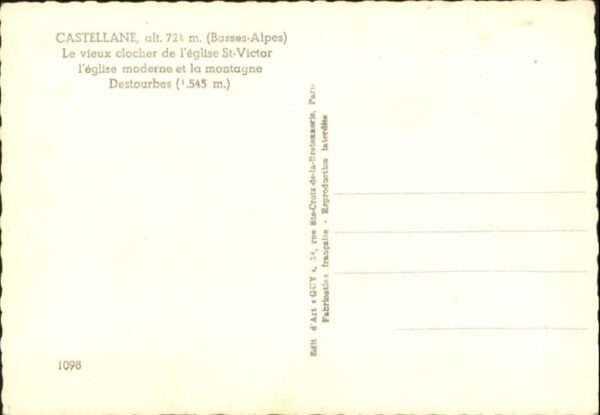 Castellane Egise Clocher – Bild 2