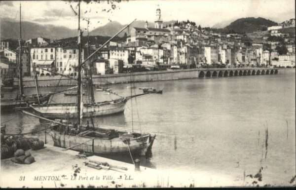 Menton Alpes Maritimes Menton Schiff Brücke