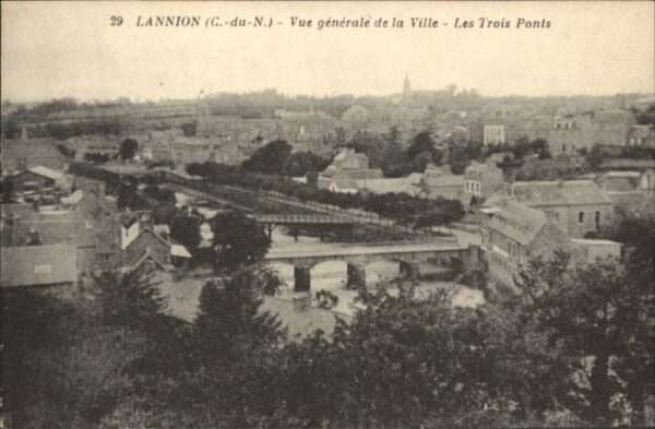 Lannion Brücke Les Trois Ponts