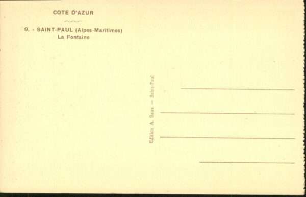 Saint-Paul Alpes-Maritimes Saint-Paul La Fontaine – Bild 2