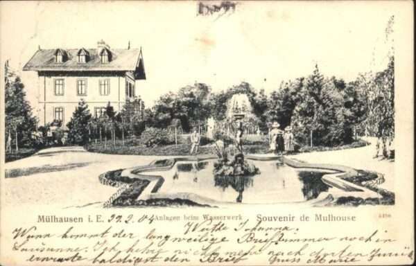 Mulhouse Muehlhausen Mulhouse Wasserwek Brunnen