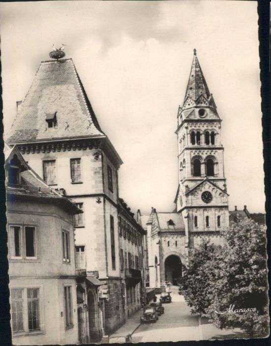 Munster Haut Rhin Elsass Nid de Cigognes Eglise Protestante