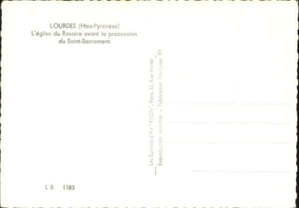 Lourdes Hautes Pyrenees Lourdes Saint Sacrement – Bild 2
