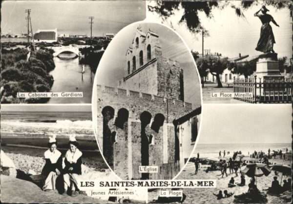 Saintes-Maries-de-la-Mer La Place Mireille Strand Brücke