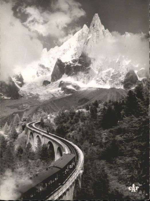 Chamonix Chamonix-Mont-Blanc Brücke Zug