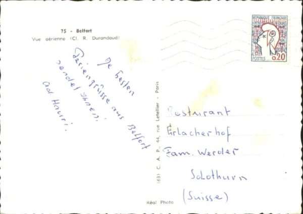 Belfort Alsace Belfort Fliegeraufnahme – Bild 2