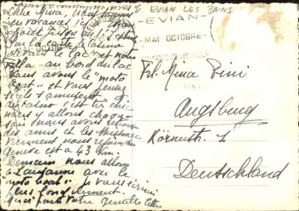 Evian-les-Bains Haute Savoie Evian-Les-Bains [Handschriftlich] – Bild 2