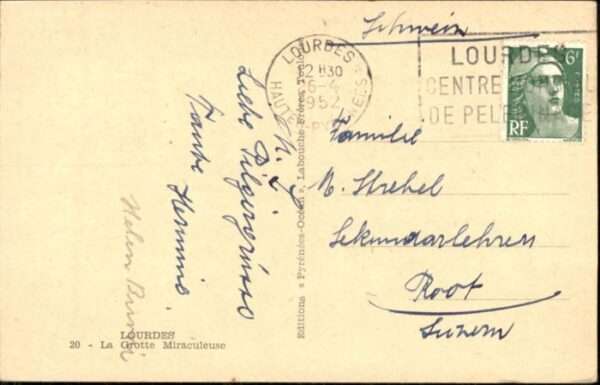 Lourdes Hautes Pyrenees Lourdes La Grotte Miraculeuse – Bild 2