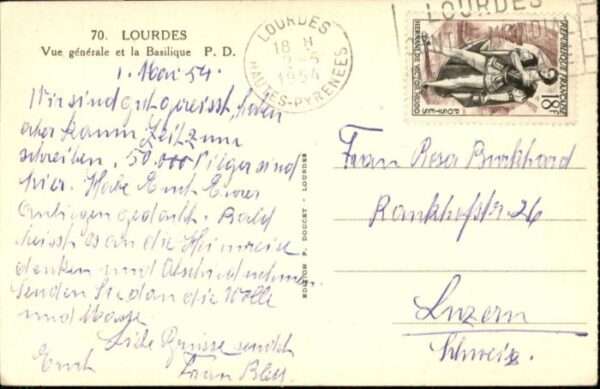 Lourdes Hautes Pyrenees Lourdes Basilique – Bild 2
