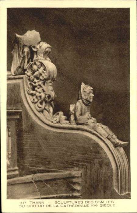 Thann Sculptures des Stalles du Choeur de la
