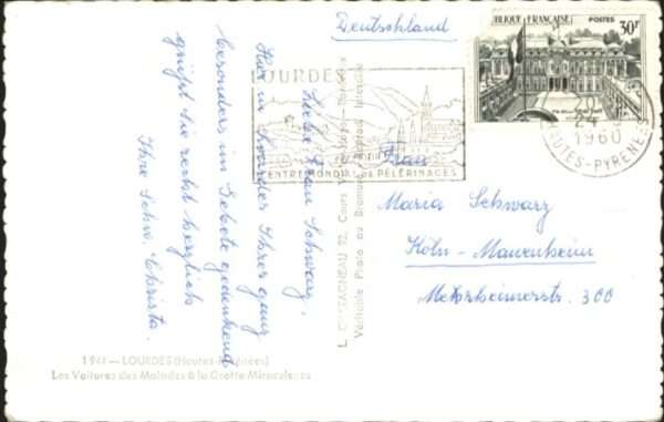Lourdes Hautes Pyrenees Lourdes Les Voitures des Malades a la G – Bild 2
