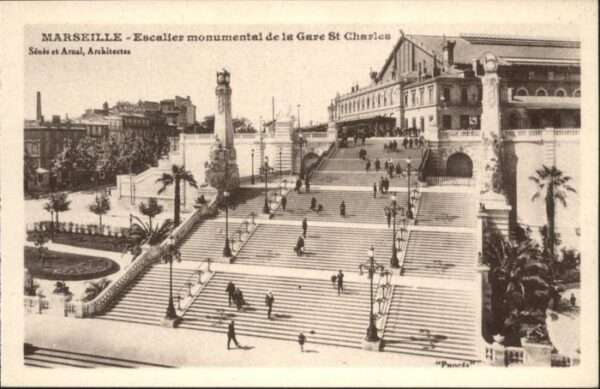 Marseille Bouches-du-Rhone Marseille  Escalier monumental de la Ga