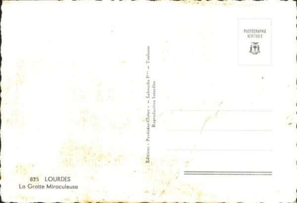 Lourdes Hautes Pyrenees Lourdes La Grotte Miraculeuse – Bild 2