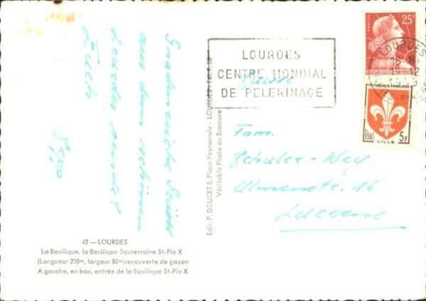 Lourdes Hautes Pyrenees Lourdes La Basilique – Bild 2
