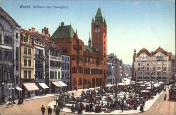 Basel BS Basel Rathaus Marktplatz