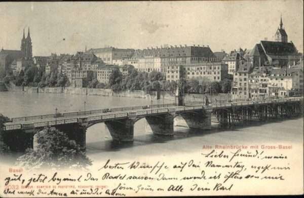 Basel BS Basel Rheinbrücke Gross Basel