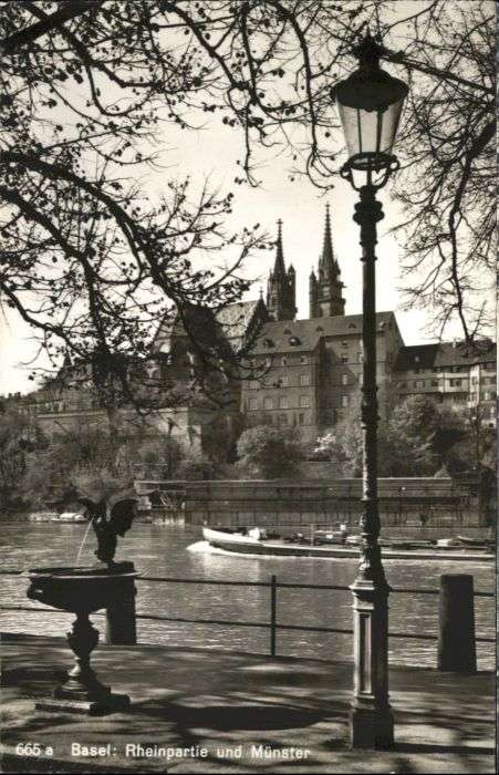 Basel BS Basel Rhein Münster Brunnen