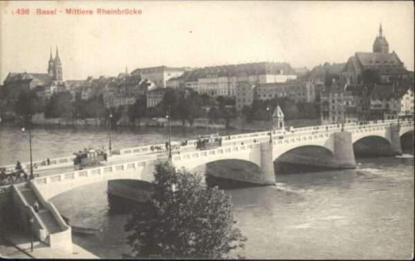 Basel BS Basel Mittlere Rheinbrücke Tram
