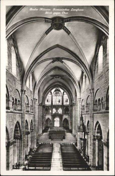 Basel BS Basel Münster Romanisches Langhaus Chor