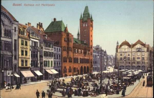 Basel BS Basel Rathaus Marktplatz