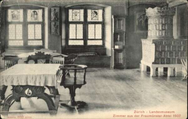 Zuerich andesmuseum Zimmer Frau Münsterabtei *