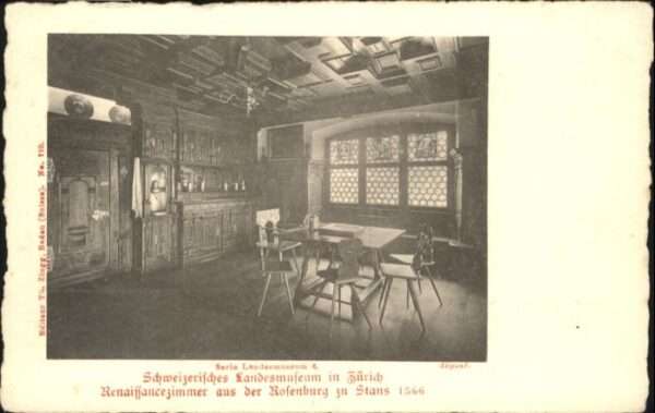 Zuerich andesmuseum Renaissancezimmer aus Rosen