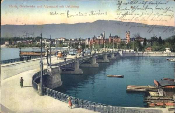 Zuerich uaibrücke Tram Schiff x