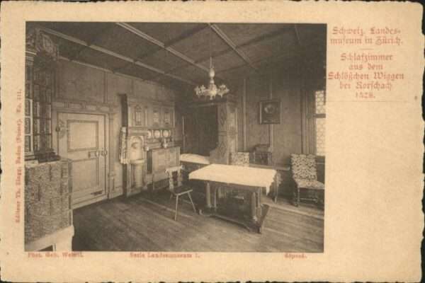 Zuerich andesmuseum Schlafzimmer Schlösschen Wi