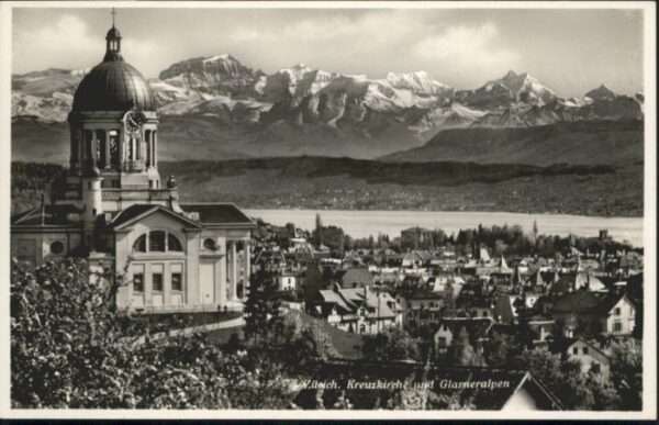 Zuerich reuz Kirche Glarneralpen