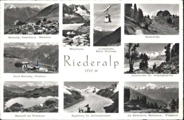 Riederalp Luftseilbahn Mörle Riederalp Altechwald
