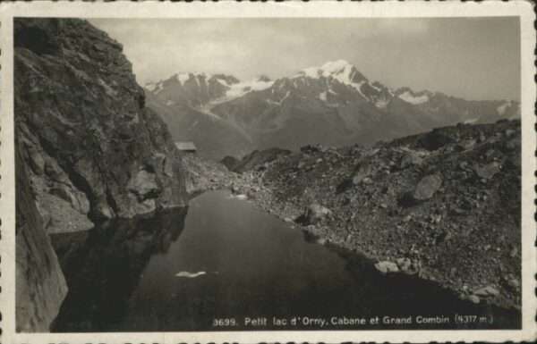 Orsieres Petit lac d_Orny Cabane Grand Combin