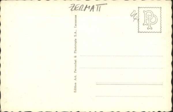 Zermatt VS Zermatt [Handschriftlich] Cervin Brücke – Bild 2