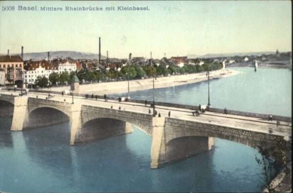 Basel BS Basel Mittler Rheinbrücke Kleinbasel