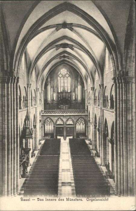 Basel BS Basel inneres Münster Orgelansicht