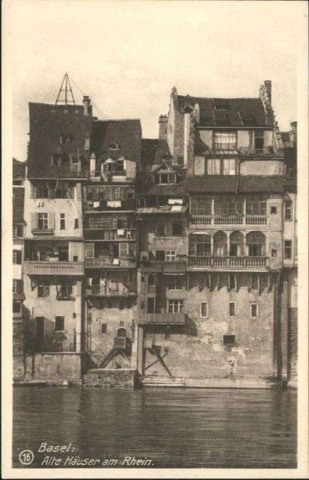 Basel BS Basel Alte Häuser Rhein