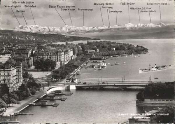 Zuerich toquai Schiff Brücke *